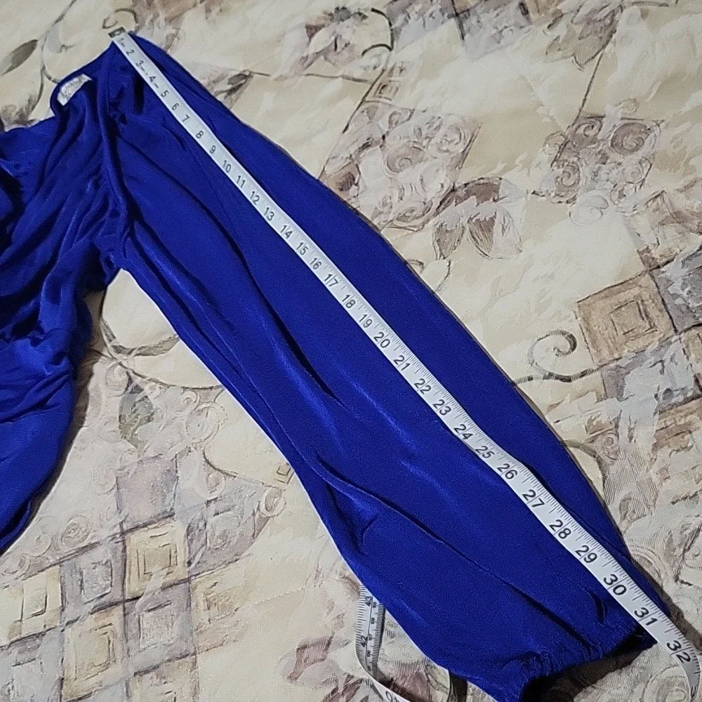 Intimately Free People In Your Arms Bodysuit Long Sleeve Blue XL Holiday New